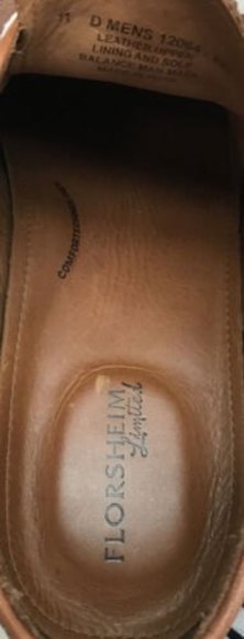 Rare Florsheim Limited 11 D Brown Leather Marlton WingTip suede Dress Shoes main image 8